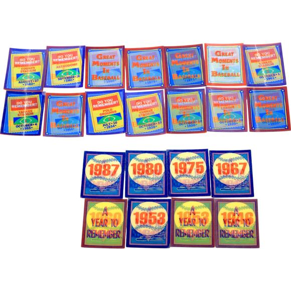 1988 & 1989 Score Hologram A Year to Remember Mini Baseball Cards Lot - Picture 1 of 11